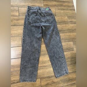 Empyre Womens Tori Jeans 8 Gray Baggy Denim Y2K Retro Skater Streetwear
